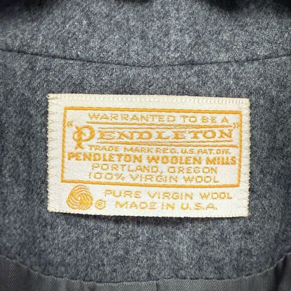 Vintage Pendleton Jacket Womens 14 Tall Virgin Wool Double Breasted USA Academia - Picture 6 of 11
